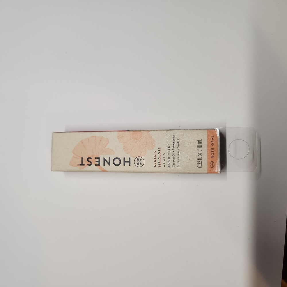 Honest Beauty Gloss-C Lip Gloss, Rose Opal with Coconut Oil + Jojoba Seed